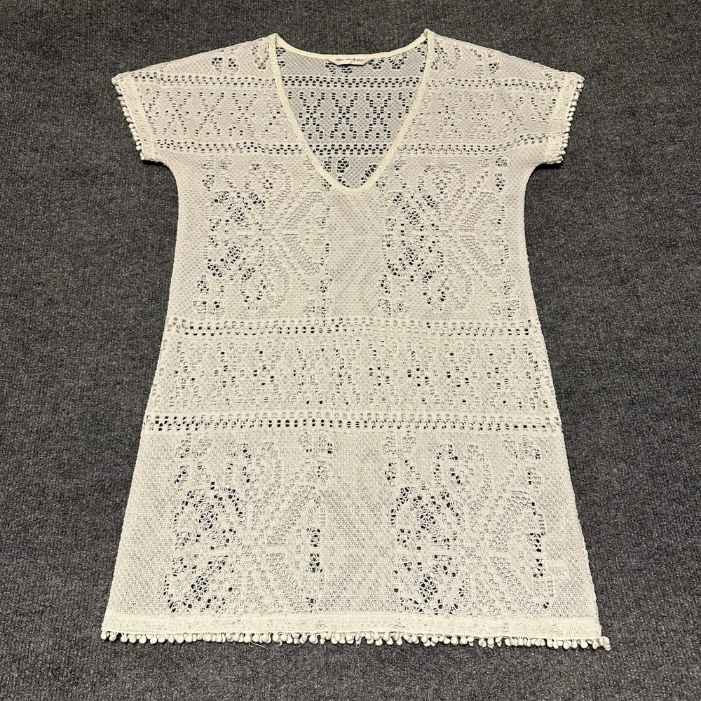 NWOT Miss Selfridge Cream Crochet Mini Dress